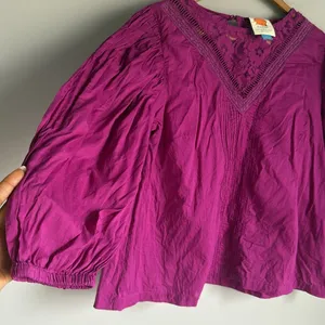 Farm Rio Anthropologie Kelsie Blouse Size XS thumbnail 6