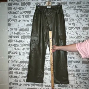 Abercrombie & Fitch | women faux leather 90’s relaxed highrise thumbnail 10
