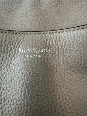 kate spade taupe pebbled leather shoulder bag thumbnail 2