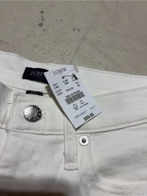 J. Crew White Women’s Rolled-Hem Denim Shorts NWT MSRP$60 25 thumbnail 4