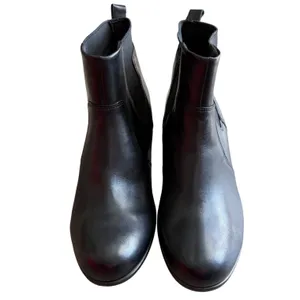 ECCO Booties‎ Black Leather Block Heel Chelsea Ankle Boots Size US 8.5 NEW thumbnail 5