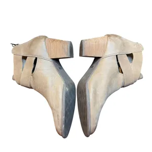 Vionic Booties Womens‎ Size 11 Taupe Suede Leather Block Heel Cut Out Buckle Zip thumbnail 5