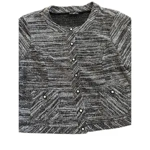 Karl Lagerfeld Paris Button Up Gray Heathered blazer‎ jacket size 1X thumbnail 6