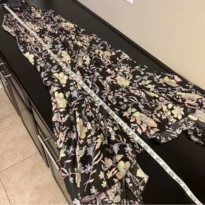 NWOT Free People Heat Wave floral Print Maxi Dress, spaghetti strap racer back,S thumbnail 6