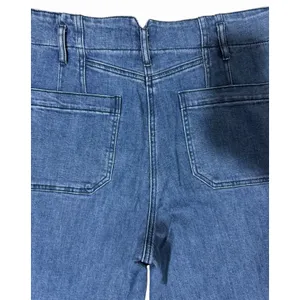Maeve Anthropologie Junie Wide Leg High Rise Sailor Utility Trouser Jean Size 30 thumbnail 8