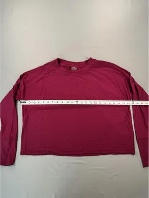Calia by Carrie | Large | Magenta Waffle Long Sleeve thumbnail 5