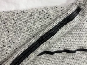 C by Bloomingdale's Women's Cashmere Turtleneck Sweater Gray Speckled Size S thumbnail 8