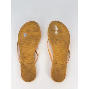 TKKES Womens Sandals Brown Leather Flip Flop Thong Slip On Slides Casual US 6 thumbnail 6