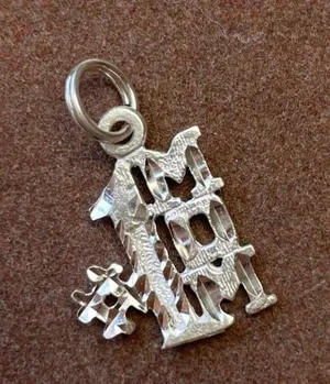 Number one mom 925 pendant Silver thumbnail 5