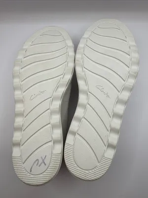 NWOB Clarks Collection Sharon Ranch White Leather Loafers Wedge Shoes Size 5 thumbnail 8