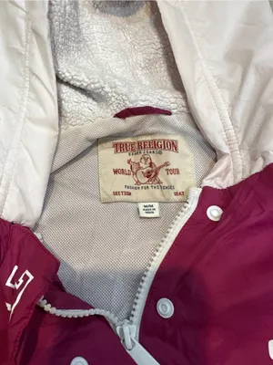 True Religion Light Pink/Washed Blush Hooded Pullover thumbnail 7