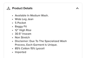 FashioNova Solange Baggy Wide Leg Jeans - Medium Wash thumbnail 4