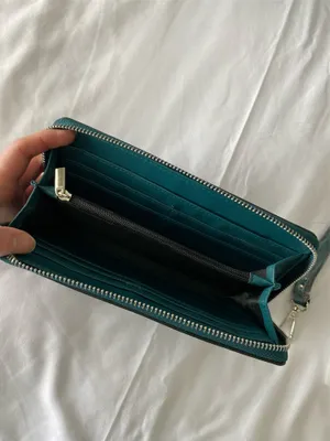 Teal Jessica Moore Zip Wallet thumbnail 2