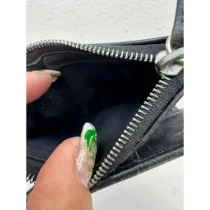 Coach Genuine Soft Leather Card Bills Sleeve Zipper Snap Button Bi-Fold Wallet thumbnail 2