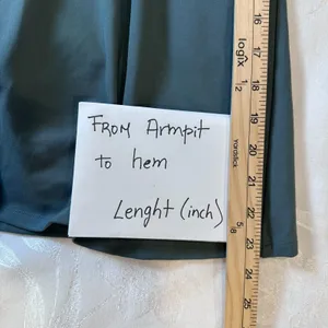 Girlfriend Collective‎ Size-M Lola Active Dress with Shorts Fog Green thumbnail 4