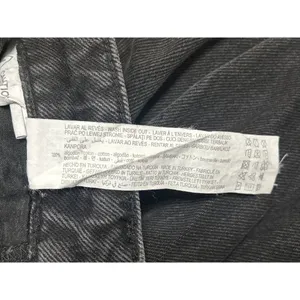 Zara Women's Black High Waisted Wide Leg Baggy Palazzo Denim Jeans Pants Size 0 thumbnail 5