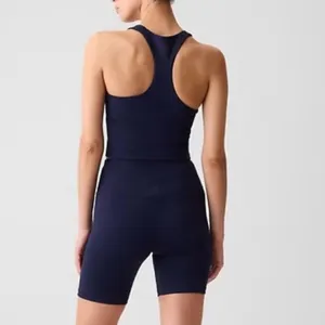 Gap GapFit High-Neck Brami Bra Cami Tank XL Navy Blue NEW thumbnail 7