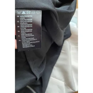 H&M light pink and black color block pleated dress Sz‎ 4 thumbnail 4