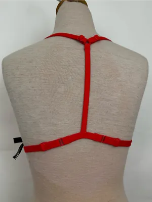 Victoria’s Secret ultimate push up swimsuit red triangle bikini top large thumbnail 3