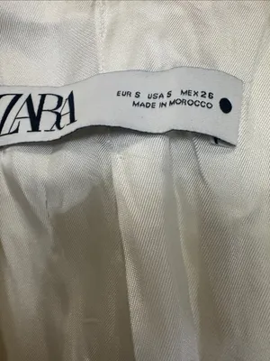 ZARA Cream Two-Button Tailored Blazer thumbnail 10