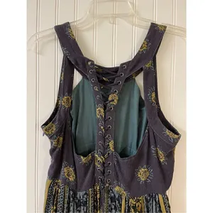 Free People maxi dress ties up back sz 8 thumbnail 4