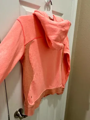 LULULEMON On The Daily Hoodie Jacket grapefruit coral pink size 6 thumbnail 12
