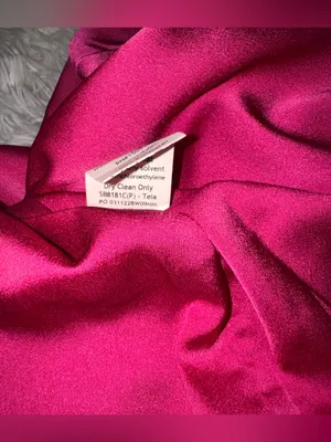 NWOT HOUSE OF CB Teia Satin Georgette Draped Corset Midi Dress Hot Pink XS thumbnail 10