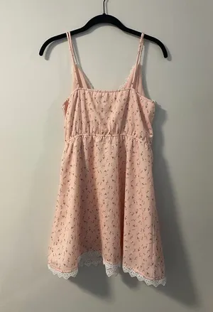 Backyard Roses Floral Mini Dress with Lace Detail thumbnail 3