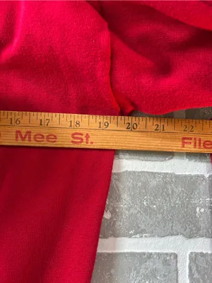 Lauren‎ Ralph Lauren Red Black Gold Button Shoulder Sweater Med Preppy Nautical thumbnail 6