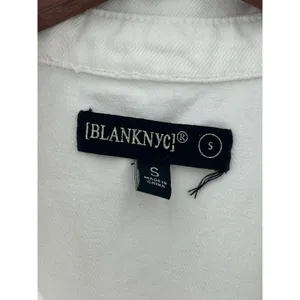 Blank NYC White Denim Romper Sz S thumbnail 5