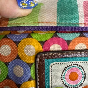 Lily Bloom Crossbody Purse Shoulder Bag‎ Colorful Geometric Accent Flap Pocket thumbnail 5