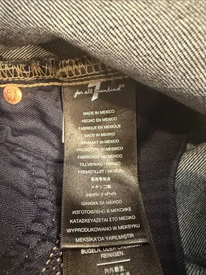 7 For All Mankind Cropped Alexa high rise straight relaxed stretch jeans 32 thumbnail 10