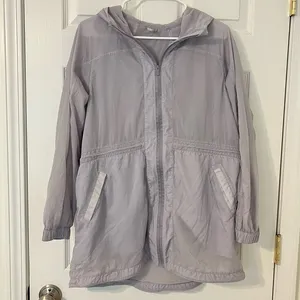 Lululemon Lightweight Full Zip Jacket Windbreaker In The Clear Size 6 Purple thumbnail 1