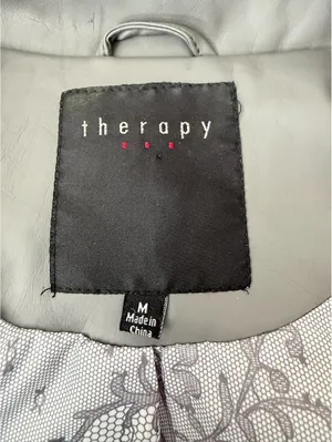 Therapy gray moto jacket Size M thumbnail 2