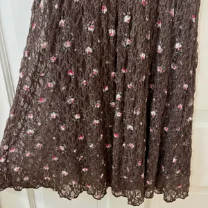VTG No‎ Boundaries Fairycore Babydoll Dress XS Floral Lace Y2K Whimsigoth Boho thumbnail 3