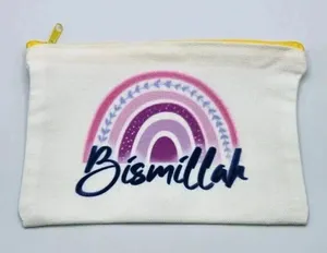 Bismillah Canvas Zipper‎ Pencil Bag Makeup Bag Pouch Bag Handmade NWT thumbnail 1