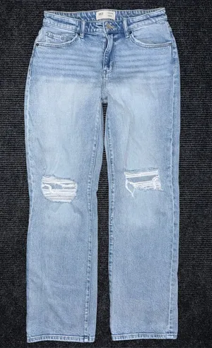 Buckle BKE Taylor Low Slung Baggy Wide Leg Stretch Jean Light Wash 26x32 AXB258R thumbnail 1