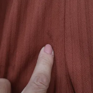 Rust Orange Ribbed Wide Leg Pants Elastic Waist Casual Lounge Trousers thumbnail 2