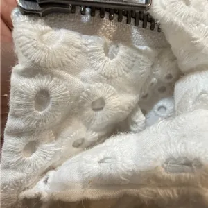 Anthropologie Post Mark White Eyelet Skirt Size Small Minimalist Coquette Girl thumbnail 5