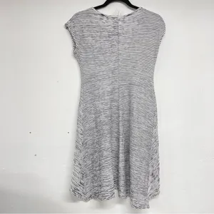Max Studio Black & White Striped Short Sleeve Ruched Mini Dress Womens S Artsy thumbnail 10