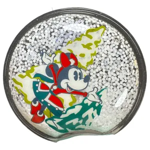 Disney Parks Japan Holiday Winter Snow Globe Minnie Mickey Headband Ears NEW thumbnail 5