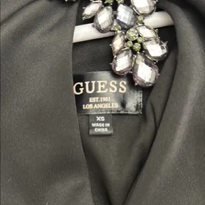 Guess Black Halter Tiered Cocktail Dress thumbnail 2