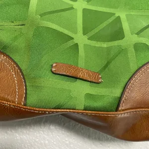 Vintage Y2K Nine & Co. Green Shoulder Bag Vegan Leather Bohemian Boho 2000s thumbnail 5