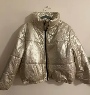 Wild Fable Oversized Gold Puffer Jacket thumbnail 1