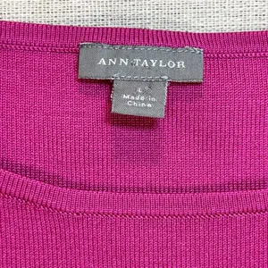 Ann Taylor | Pink Silk Blend Knit Tank | Large thumbnail 4