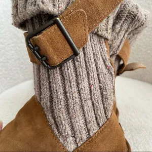 UGG Chestnut Cambridge Knit Suede 1003175 Boots Booties 6 thumbnail 6