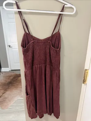 $78 NWOT POL Acid Wash Boho Western Mini Dress S thumbnail 6