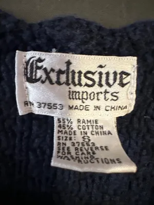 Exclusive Imports Womens Small Ramie Cotton Knit Vest Floral Embroidered Cottage thumbnail 3