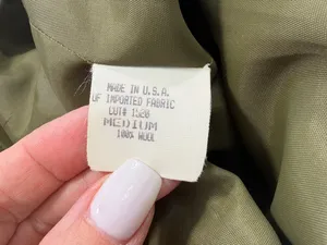 Country Shop 100% Wool Olive Tweed Blazer with Brown Contrast Trim - Women thumbnail 7