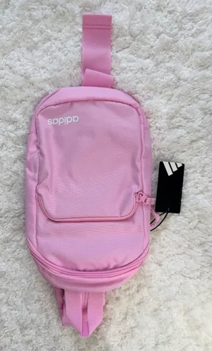 Adidas Pink Core Sling Bag Crossbody Backpack Adjustable Strap NEW thumbnail 1